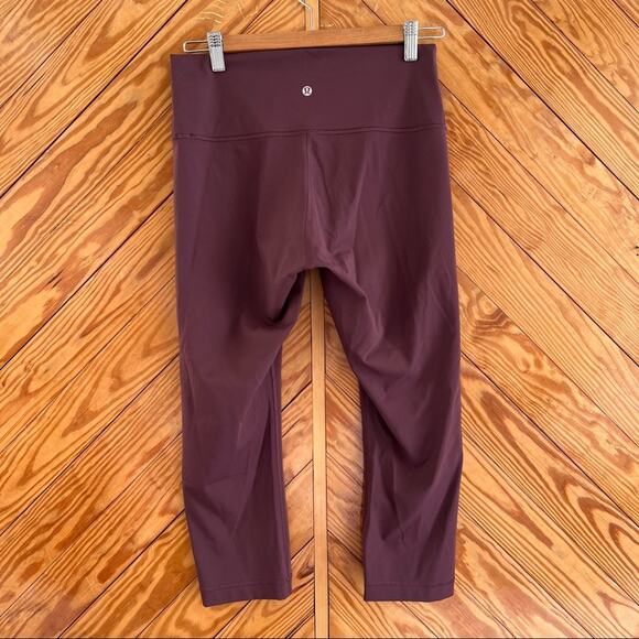 Lululemon High Rise Wunder Under Crop Legging Dark Adobe - Picture 4 of 9